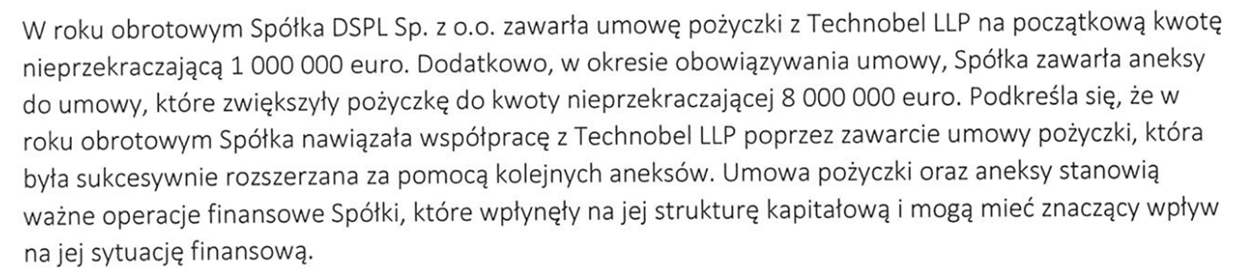 sprawozdanie z działalności firmy DSPL | źródło:rejestr.io